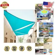 Commercial Grade 22' Turquoise Triangle Sun Shade Sail - Waterproof & UV Block