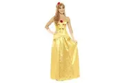 Beauty And The Beast Womens/Ladies Belle Princess Costume (Gold) - UTSM1685