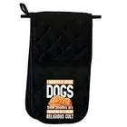 I Wonder If Other Dogs Think Poodles Are Members Glove Mitts Double Oven Gloves