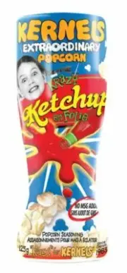 3x Kernels Krazy Ketchup Popcorn Seasoning Size 125g Canada FRESH & DELICIOUS!