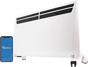 Ausclimate 2000W Smart Inverter Metal Panel Heater, Home Heater with 24-Hour Timer, Suitable For Medium-Sized Rooms Up To 30m2, Compatible with Alexa and Google Home, White