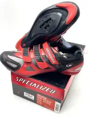 SPECIALIZED CYCLING SHOES MEN 12 US 46 EU RED BLACK PRO ROAD BODY GEOMETRY NEW