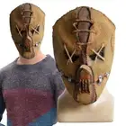 Scary Scarecrow Mask Sack Head Masquerade Party Cosplay Latex Halloween Props ~