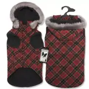 Zack & Zoey Diamond Plaid Dog Coat XS, SM, MED, XLG Hoodie WARM USA Coats