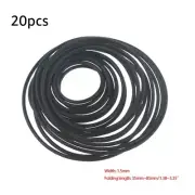 20Pcs Universal 1.5mm Cassette Tape Machine Belt Drives Belts Tape Machine Bands