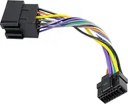 Jayubien Radio Wire Harness Adapter Compatible with Alpine CDA CDE UTE Car Stereo Wiring Connector 16Pin ISO Plug