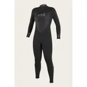 O'Neill WOMEN'S EPIC 4/3MM BACK ZIP FULL WETSUIT Size 2 Black