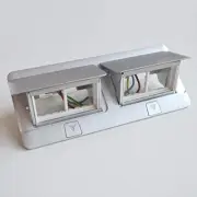Legrand 054013 8M Popup Box Matt Aluminum. For workstation & meeting room table.