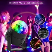 Party Disco Ball Lights Sound Activated LED RGB Stage Lighting Strobe Effect