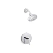 Kohler TS97077-4-CP Shower Trim, 1.6 gpm Valve, 2 gpm Shower, Polished Chrome