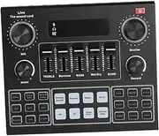 LOLIPPYY Multi Functional Live Sound Card for Streaming with Voice Changing Tool Effects Special Sounds Easy Operation Compatible with Smartphone and Computer