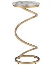 Linon Gynn Agate Drink Table