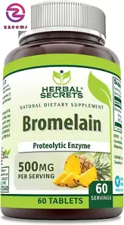 Bromelain Supplement 500 Mg Tablets Supplement | Non-Gmo | Gluten Free | Made in