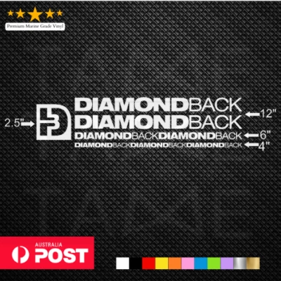 Diamondback Vinyl Decals Stickers Sheet Bike Frame Cycle Cycling Bicycle MTB V4