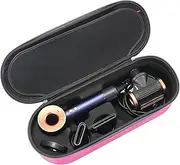 RLSOCO Hard Case for Dyson Supersonic Nural/Origin Hair Dryer - Fits All Dyson Hair Dryer Attachments - Pink (Case Only)