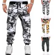 Camo Men's Cargo Combat Army Camouflage Sport Pants Joggers Sweatpants Trousers