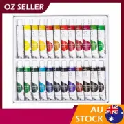 Deli 24 Color Gouache Set Non-toxic Painting Art Craft Portable Box 12ml/Tube AU