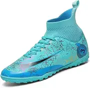 [VTASQ] Boys Football Boots Kids Astro Turf Trainers Junior Football Shoes Girls Soccer Shoes Indoor Outdoor Athletic Sneakers Non-Slip Sports Shoes Unisex