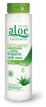 Aloe Treasures Face Wash With Vitamins A,E Tea Tree Oil, 250ml