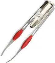 Silver Tweezer With LED Light For Hair Removal Makeup,Tool Eyebrow Eyelash, Tweezers,Lash Trimmer,Round Trimmer,Brow Tools,Hair Tweezers,Ingrown For Tweezer,Tweeze