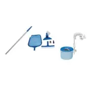 Intex Automatic Skimmer Swimming Pool Maintenance Kit Reusable Bags Wall-Mounted