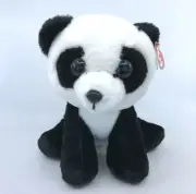 TY Beanie Classic Buddy Baboo Panda Bear Plush NEW 2017 Boo Dark Eyes 9in Medium