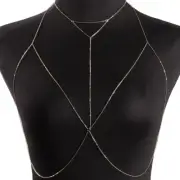 Sexy Chest Chain Bra Bikini Belly Waist Chain Women Summer Beach Harness Chai CR