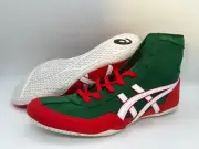ASICS Wrestling Shoes 1083A001 EX-EO TWR900 Green Red White US11 / 28cm