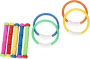 1 Set Wear Resistant Diving for Fun Pool Rings Sticks Random Colors for Learning Underwater Skills and Enhancing Playtime Fun Random Color