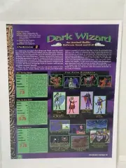 Dark wizard video game Review magazine article print ad wall art Ephemera
