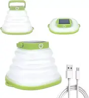 Solar Rechargeable Collapsible LED Lantern Lamp Emergency Camping Folding Light