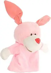 ERINGOGO Plush Bunny Hand Puppet Cute Animal Puppet for Storytelling Interactive Play and Imagination Activities for Learning and Parent Bonding