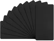 uxcell 10-Pack Anodized Aluminium Laser Engraved Mount Metal Plate 4x2x0.06 Inch with Self Adhesive Engraver Blank Anodized Aluminum Sheets for DIY Laser Printing/Home/Office[Black]
