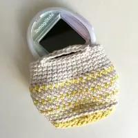 在飛比找蝦皮購物優惠-手工製 保護套 編織小提袋 Tamagotchi smart