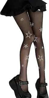 [Generic] Women's star tights rhinestone tights pantyhose kawaii cute stockings