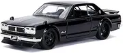 Jada Toys Fast and Furious - Brian's 1971 Nissan Skyline 2000 GT-R KPGC10 1:32 Scale Diecast Model Car, Black