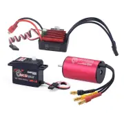 Surpass Hobby KK 2440 4600kv Brushless Motor 35A Brushless ESC 3KG Digital Servo Brushless Set for 1/16RC Car Model Pa