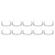 10Pcs Diameter 18mm High 8mm PMMA Flat Convex Lens Flashlight Optical Lens