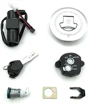 Motorbike Ignition for CBR 125R 2011-2016 for CBR125RT for CBR125RS 2014-2016 Motorcycle Ignition Switch Seat Gas Cap Cover Lock Key Ignition Switch(Full Set Lock)