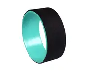 Yoga Pilates Circle Gymnastic Exercise Fitness Back Stretch Roller Ring Wheel Black Blue