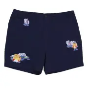 Polo Ralph Lauren Men's Holiday Bear Flat Front Prepster Shorts (2XLarge, Navy)