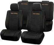 SAN HIMA Car Seat Covers Full Set Fit for Holden Commodore SS, SSV, SV6, Evoke-VF, VF II 06/2013-02/2018, Vehicle Seat Cover Set Compatible Airbags Waterproof, UV Resistant