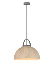 Retro Replica Wood Dome Shape Pendant Lights