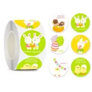 Easter Party Kid Decor-Tags 6 Pattern Easter Stickers Decal Party Supplies