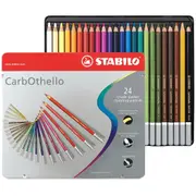 STABILO CarbOthello Chalk Pastel Colour Pencils Tin 24