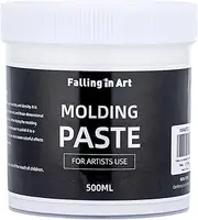 Falling in Art Modeling Paste for Acrylic Painting, 16.9Oz Acrylic Textured Paste, Lightweight Moddeling Paste for Textured Art