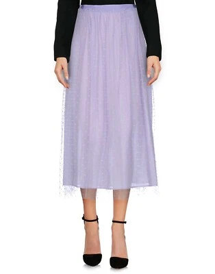 NWT Red Valentino Point d'esprit Tulle Layered Skirt 10U.S./48EU Lilac MSRP$684