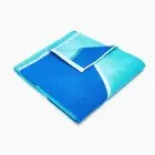 Solid & Striped Intarsia Greek Blue Colorblock Cotton Beach Pool Towel 28" x 60"