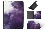 CASE COVER FOR APPLE IPAD|DARK PURPLE WATERCOLOR 70