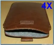 4x Soft Brown Pouch Case for HP 10c, HP 11c, HP 12c, HP 12CP, 15c, 16c NEW